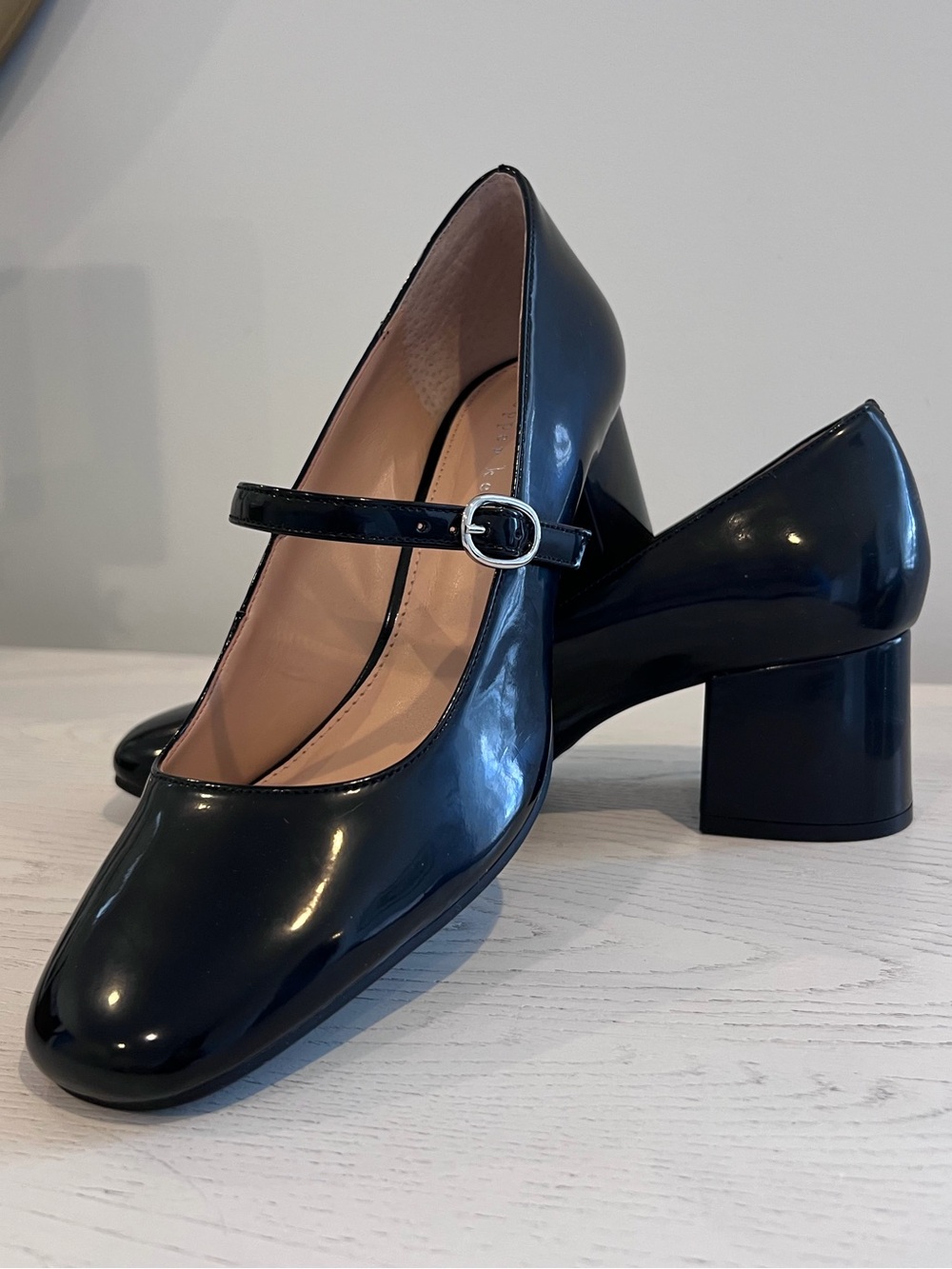Copper Key Patent Mary Janes Black